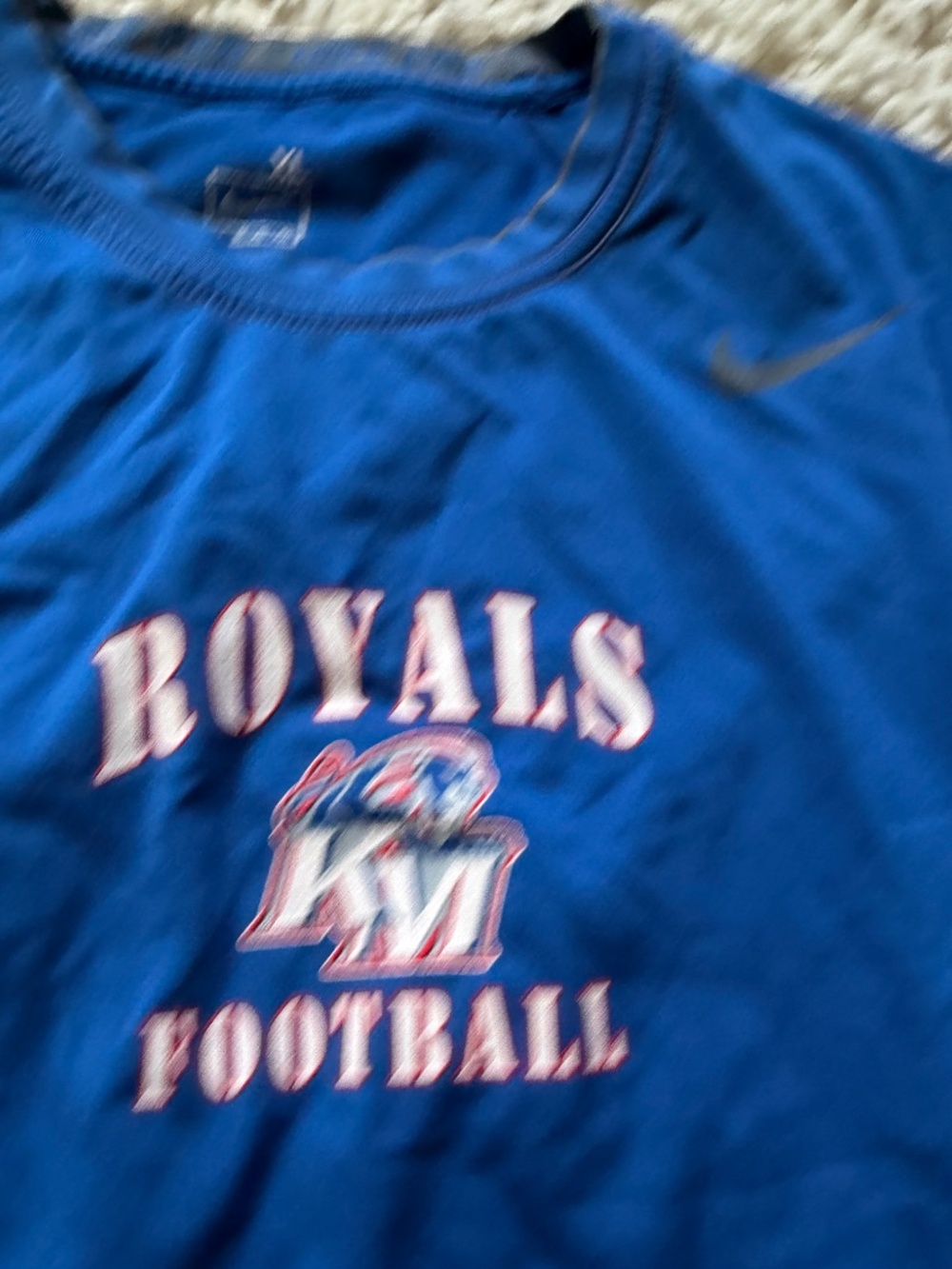 Nike long-sleeve athletic Nike Royals Football Long Sleeve Performance Tee - Roy - Picture 5 of 7